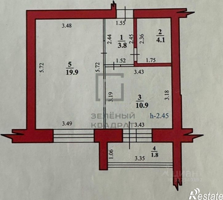 1-комн квартира проспект Октября, 28Б,  д. 28Б