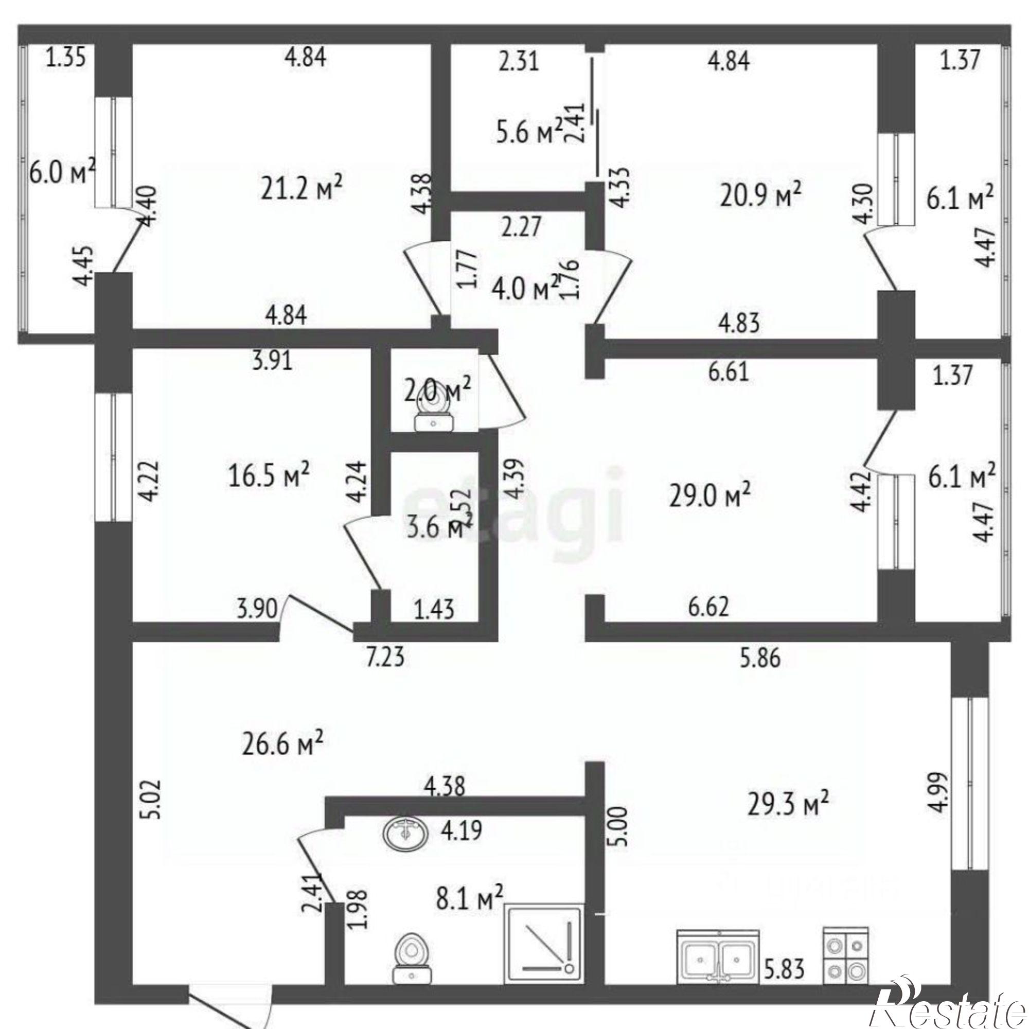 Купить квартиру за 7 900 000 рублей на ул Деповская, 23а