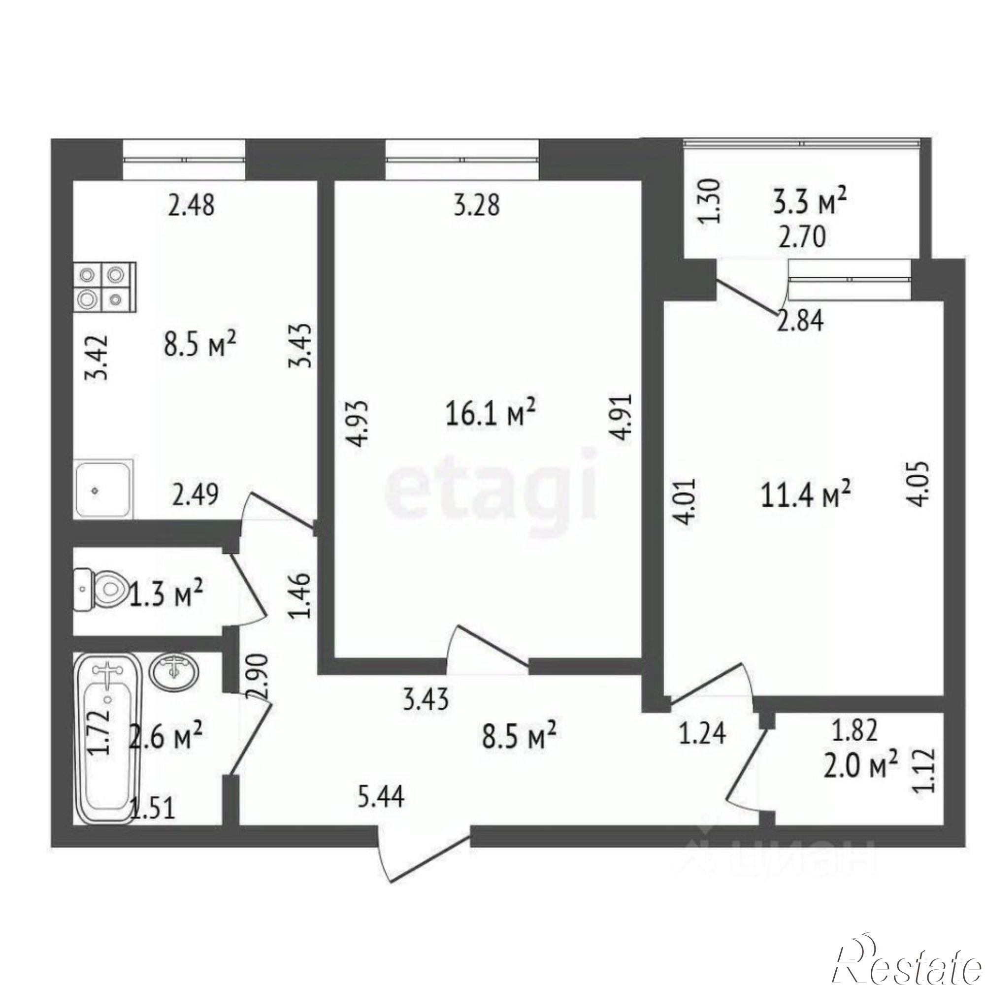 Купить квартиру за 4 100 000 рублей на улица Артёма, 21А