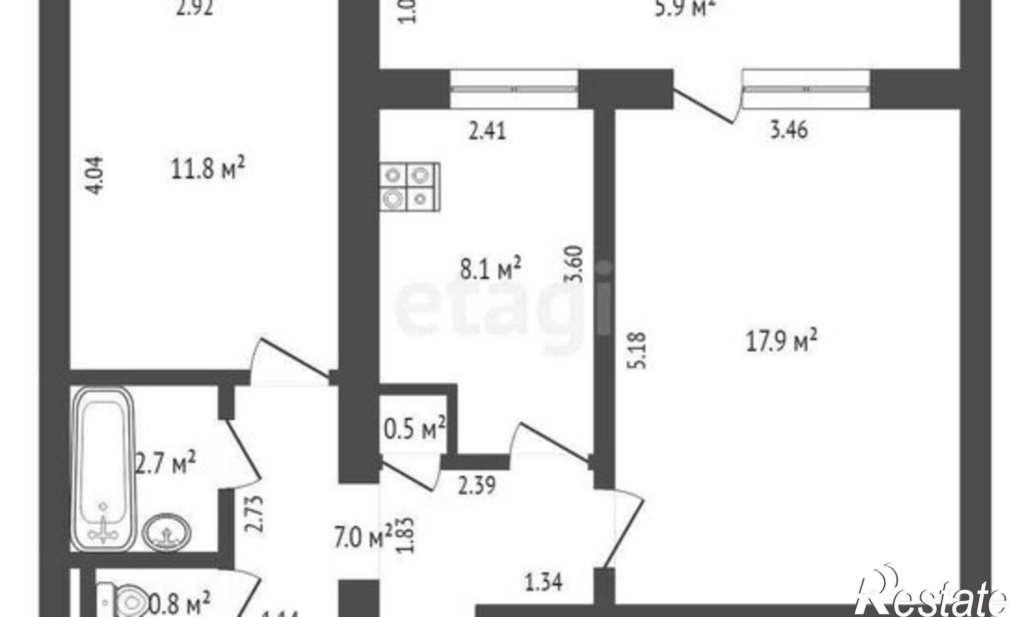 Купить квартиру за 4 500 000 рублей на ул Сакко и Ванцетти, 63