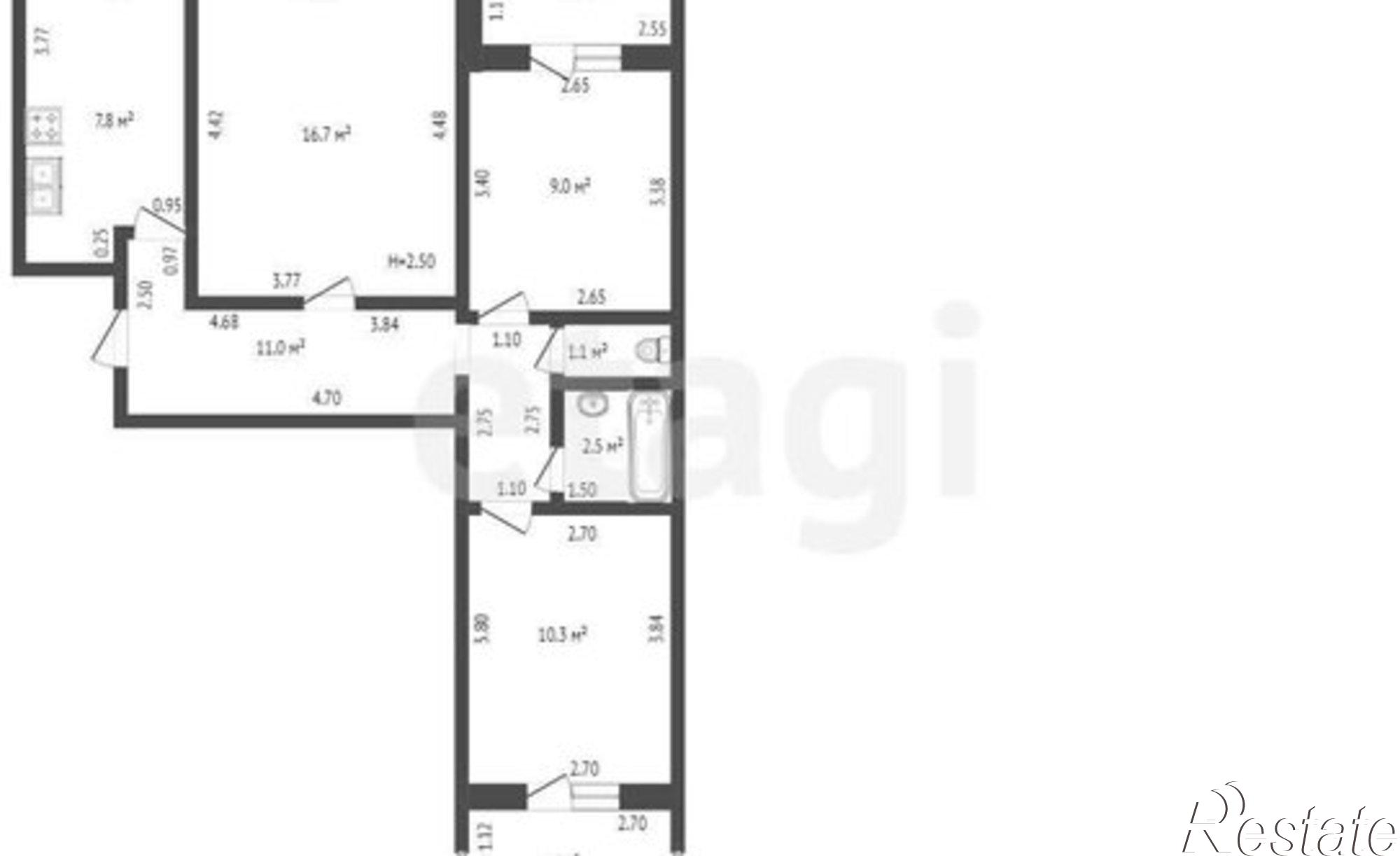 Купить квартиру за 8 100 000 рублей на улица Строителей, 18
