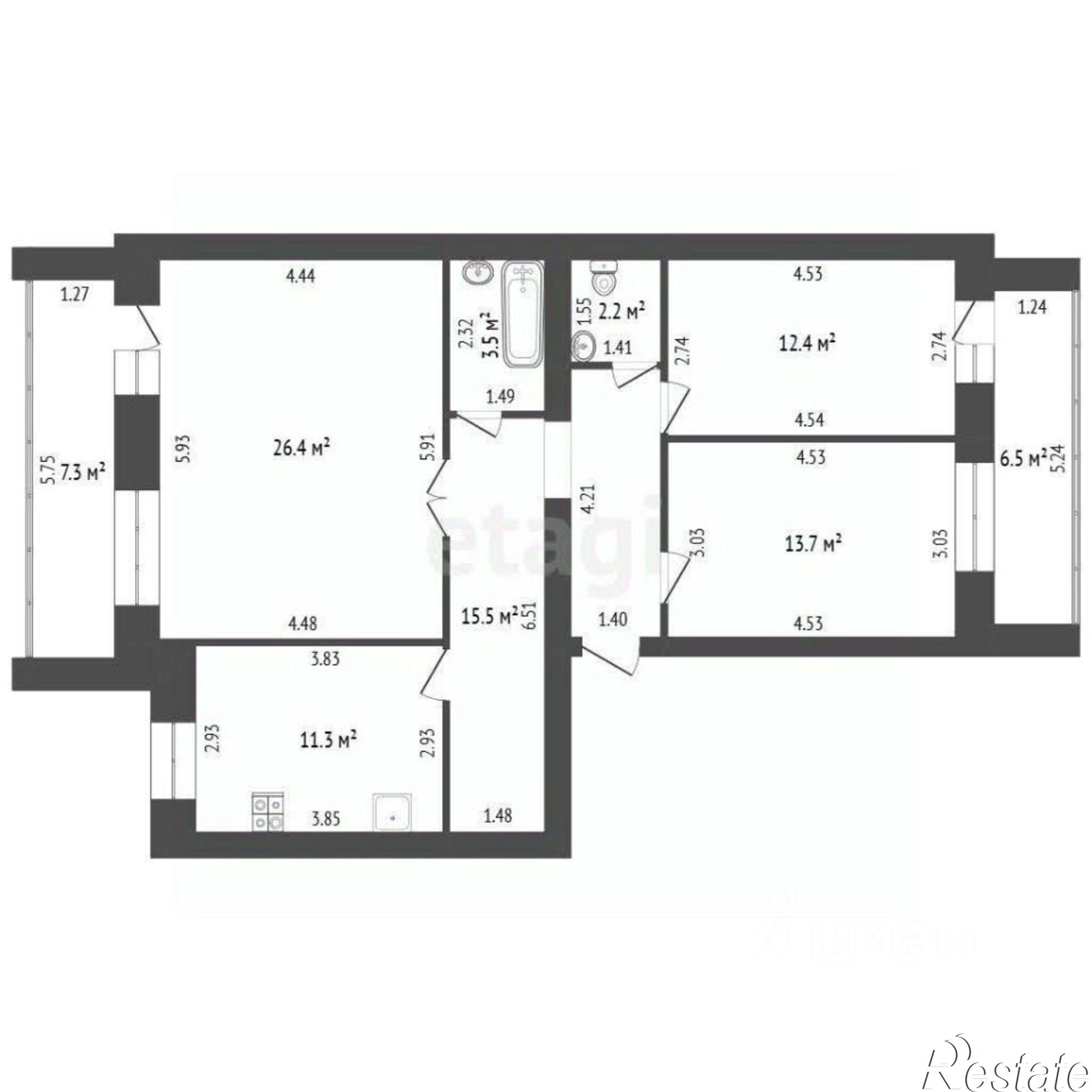Купить квартиру за 8 200 000 рублей на ул Артема, 100