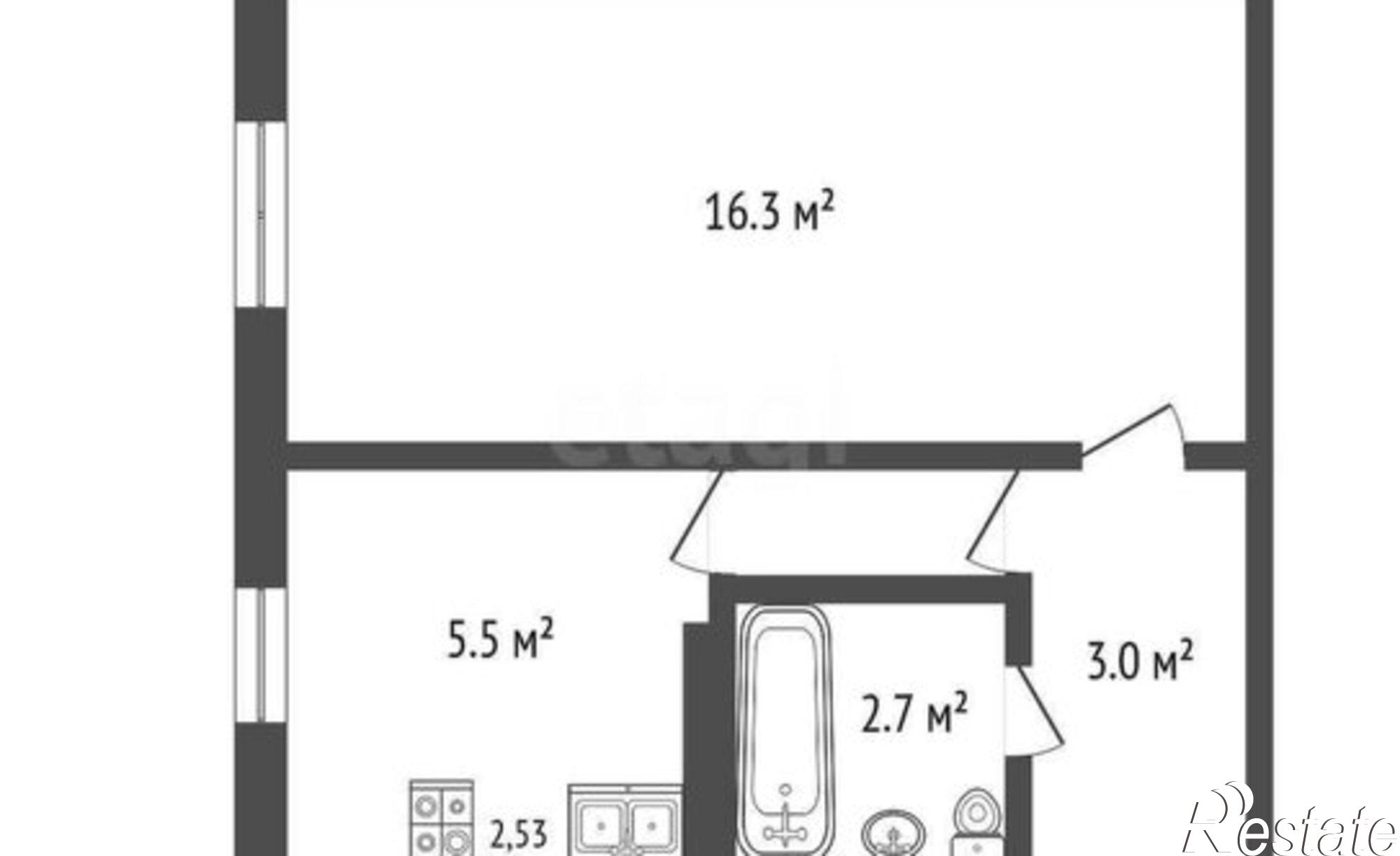 Купить квартиру за 1 950 000 рублей на Элеваторная улица, 110