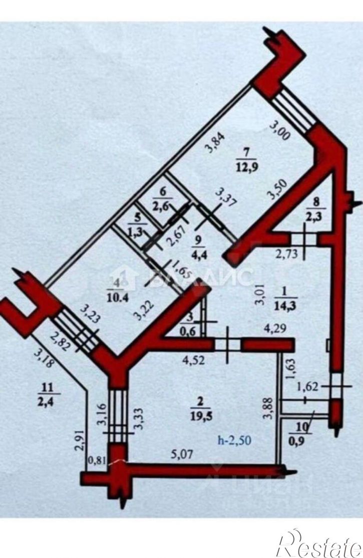 2-комн квартира пр-кт Октября, 77,  д. 77