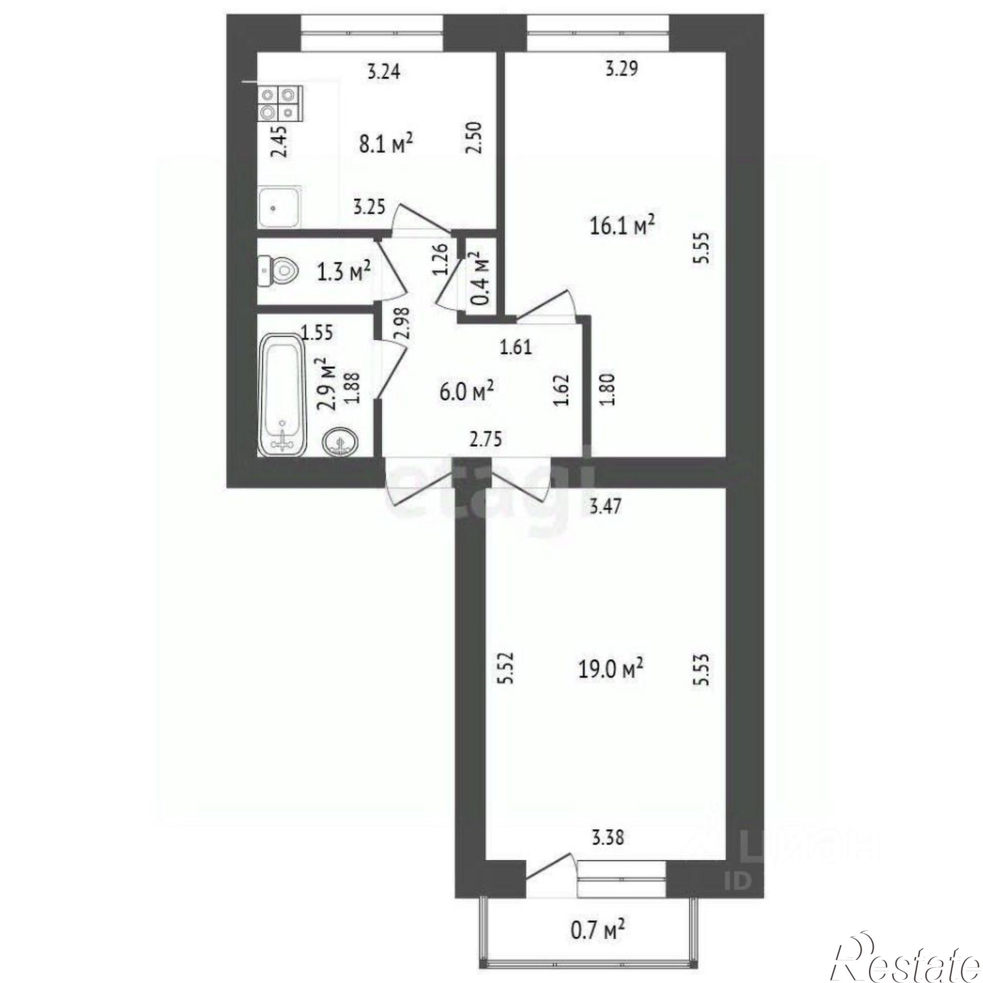 Купить квартиру за 3 800 000 рублей на Революционная улица, 15