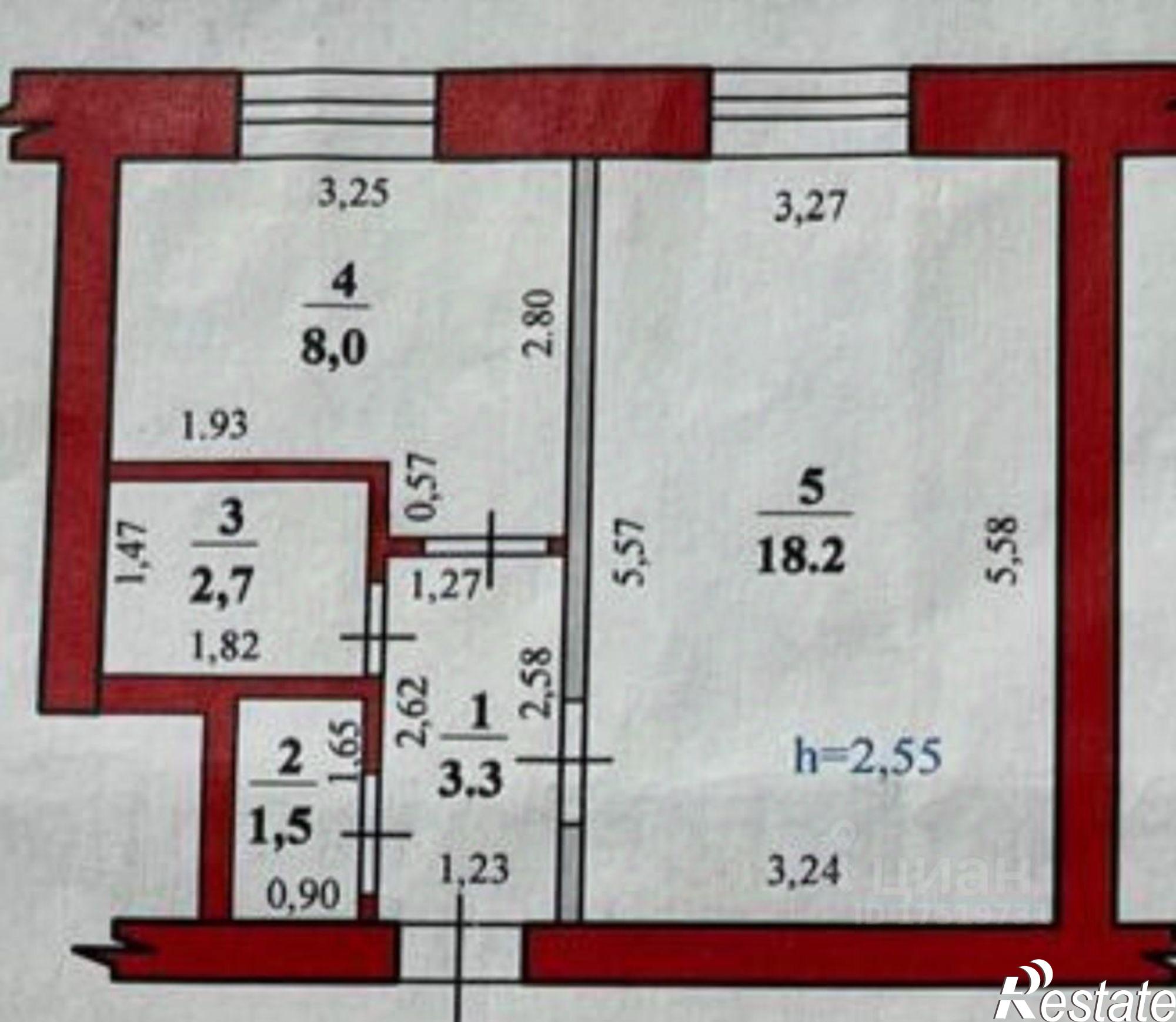 Купить квартиру за 2 300 000 рублей на улица Дружбы, 32