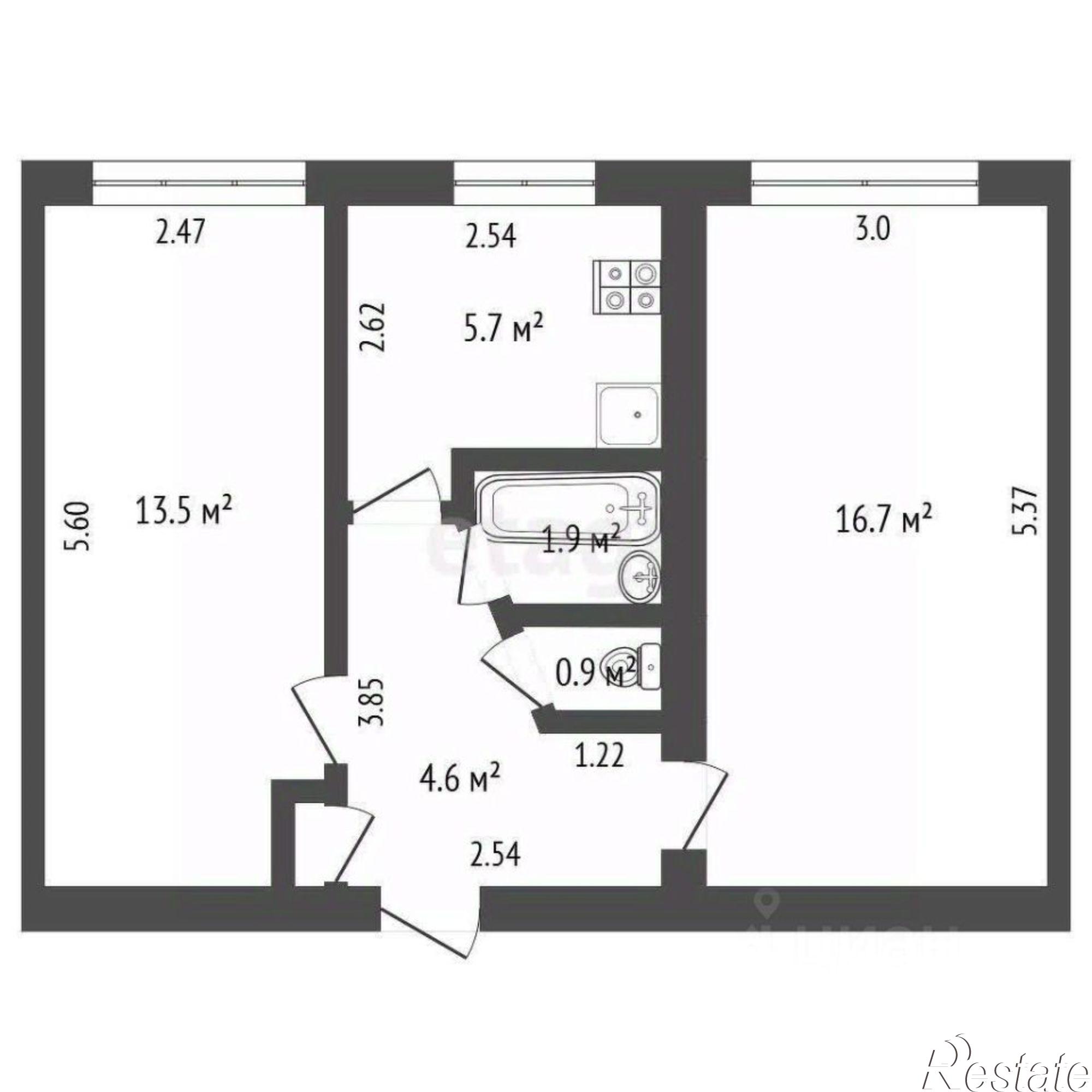 Купить квартиру за 3 250 000 рублей на проспект Октября, 47