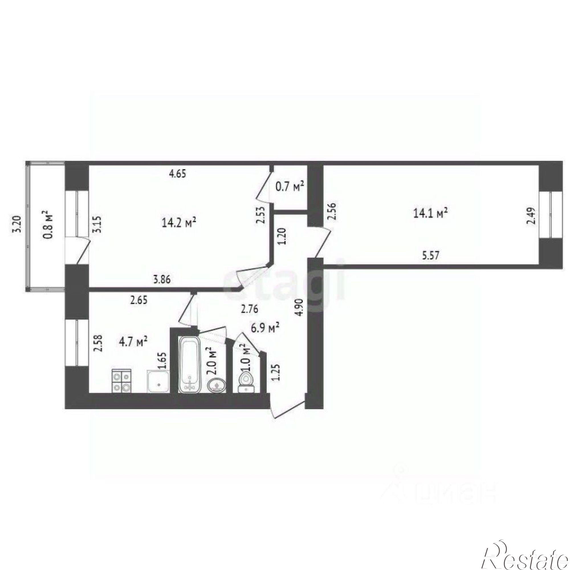 Купить квартиру за 2 597 000 рублей на Коммунистическая улица, 19