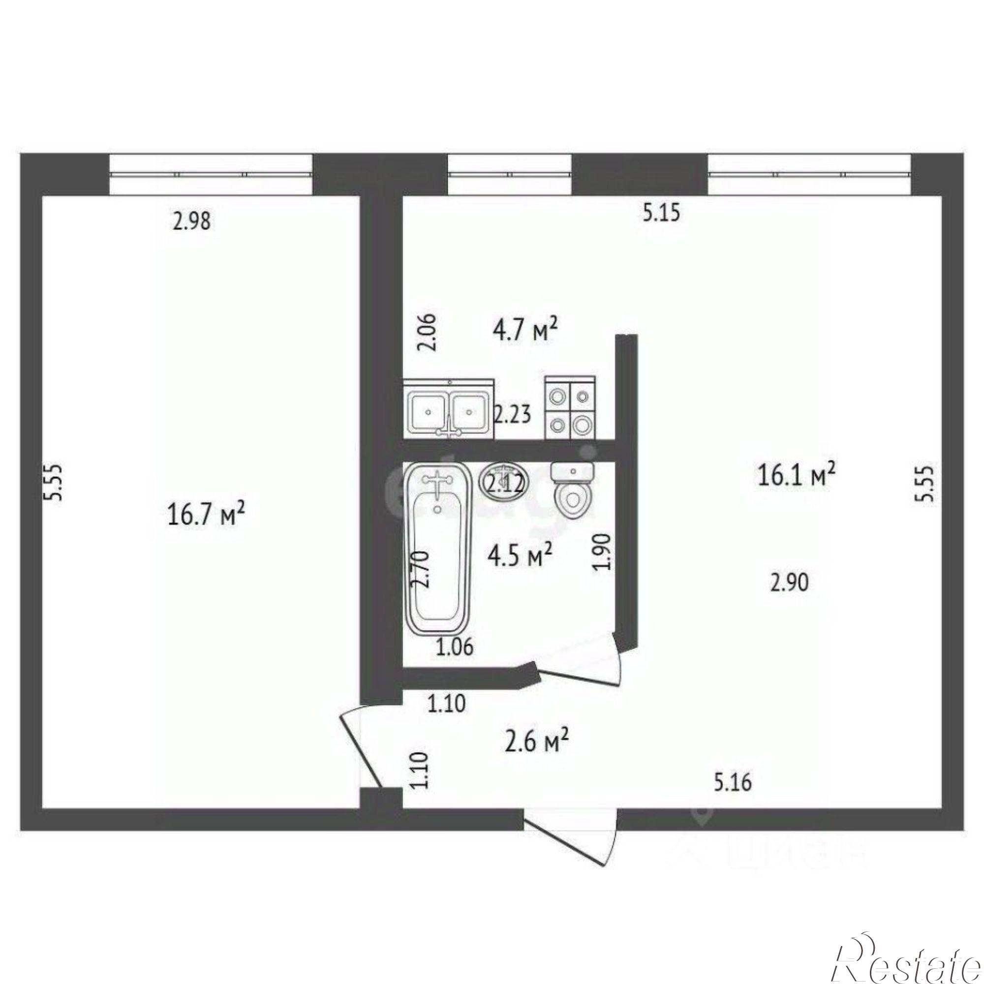 Купить квартиру за 3 000 000 рублей на улица Худайбердина, 68