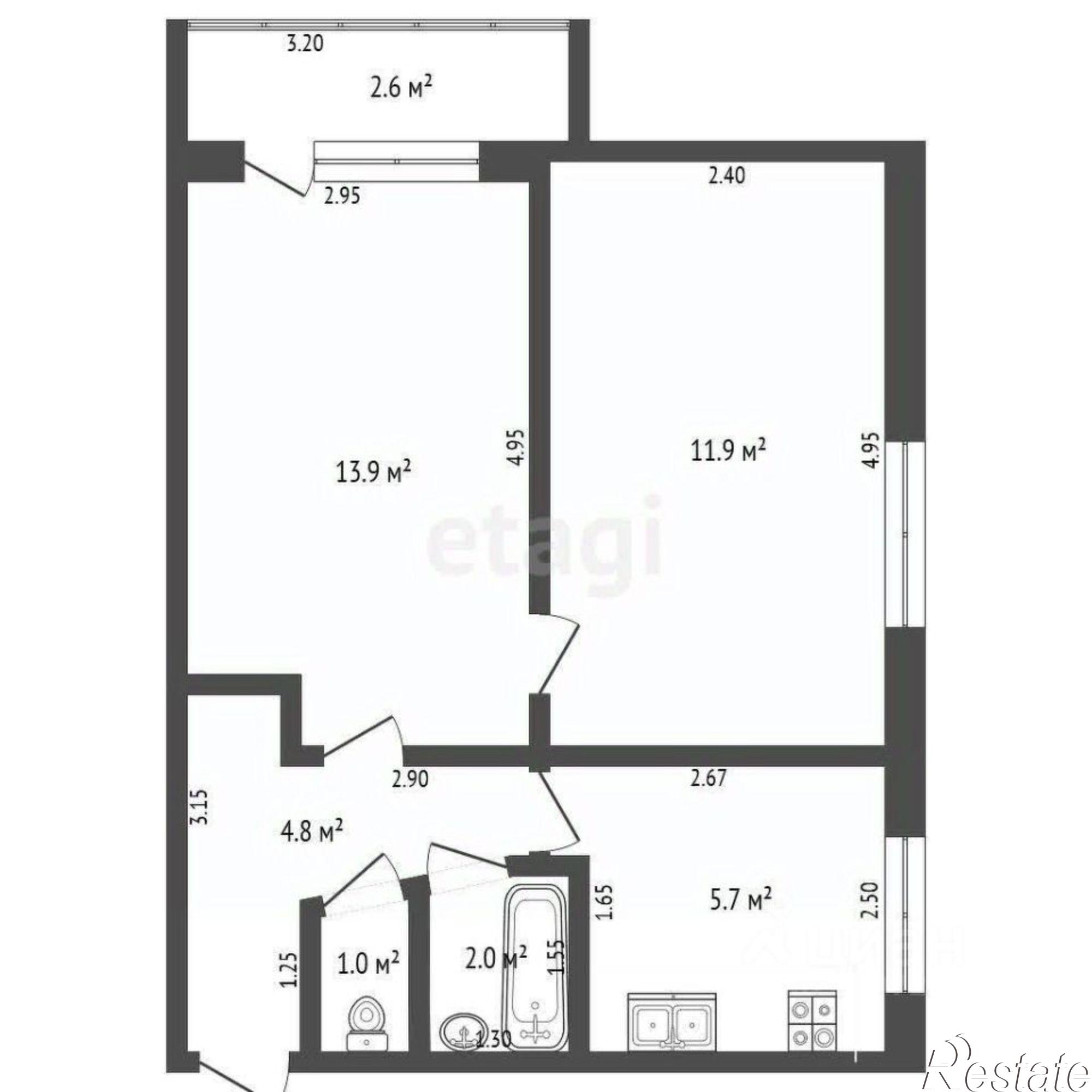 Купить квартиру за 2 790 000 рублей на проспект Октября, 67