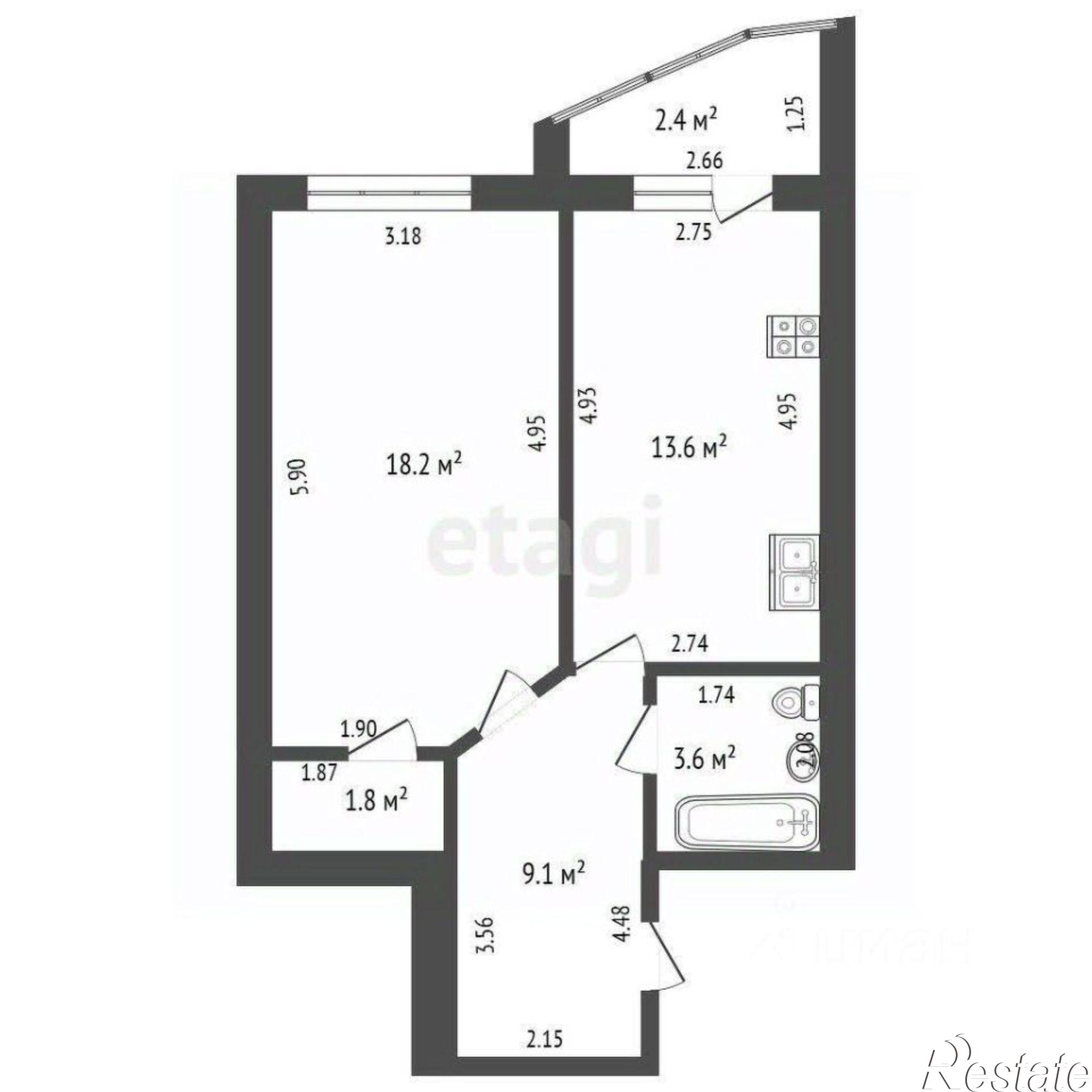 Купить квартиру за 4 300 000 рублей на улица Артёма, 151В