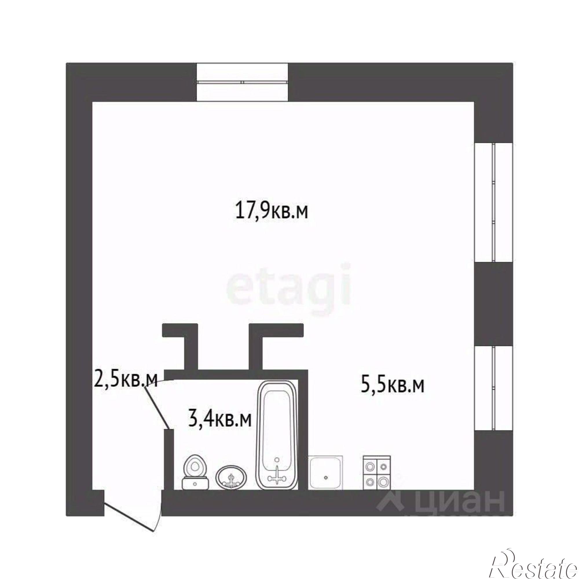 Купить квартиру за 2 300 000 рублей на улица Суворова, 16