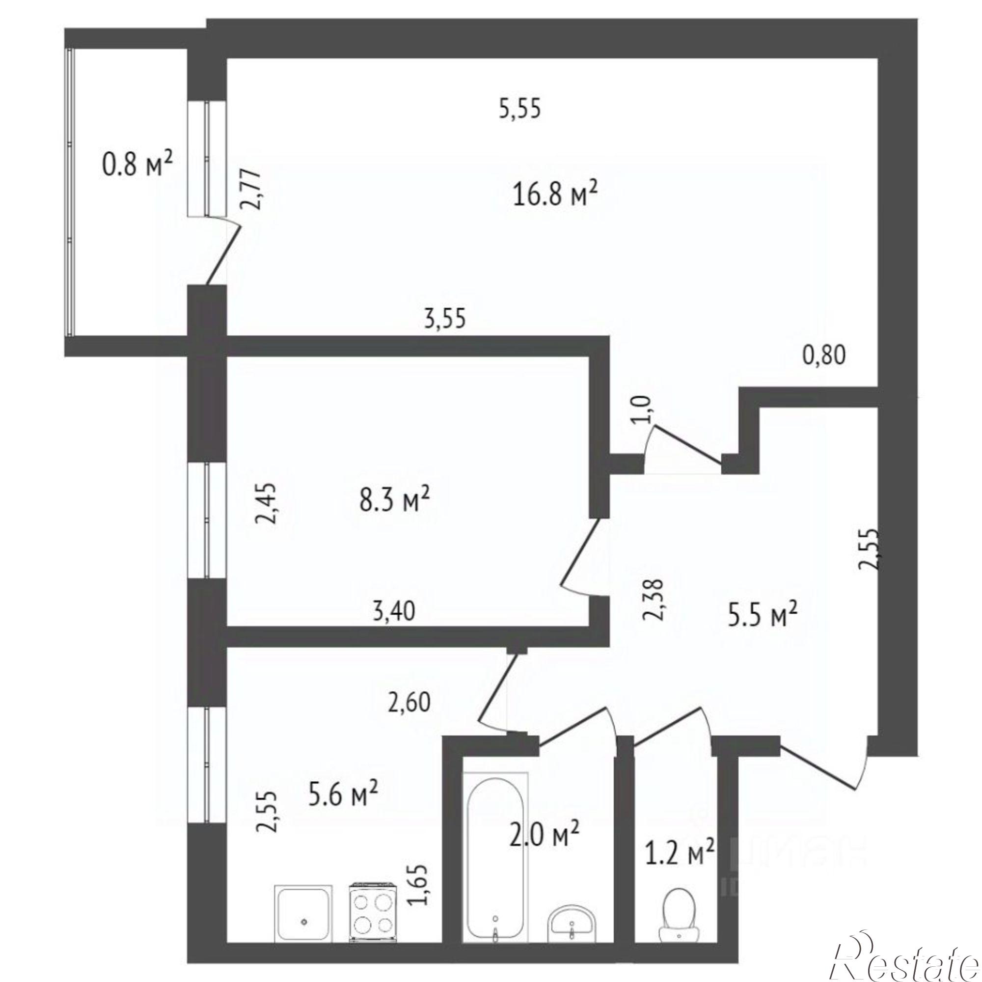 Купить квартиру за 3 050 000 рублей на проспект Ленина, 32