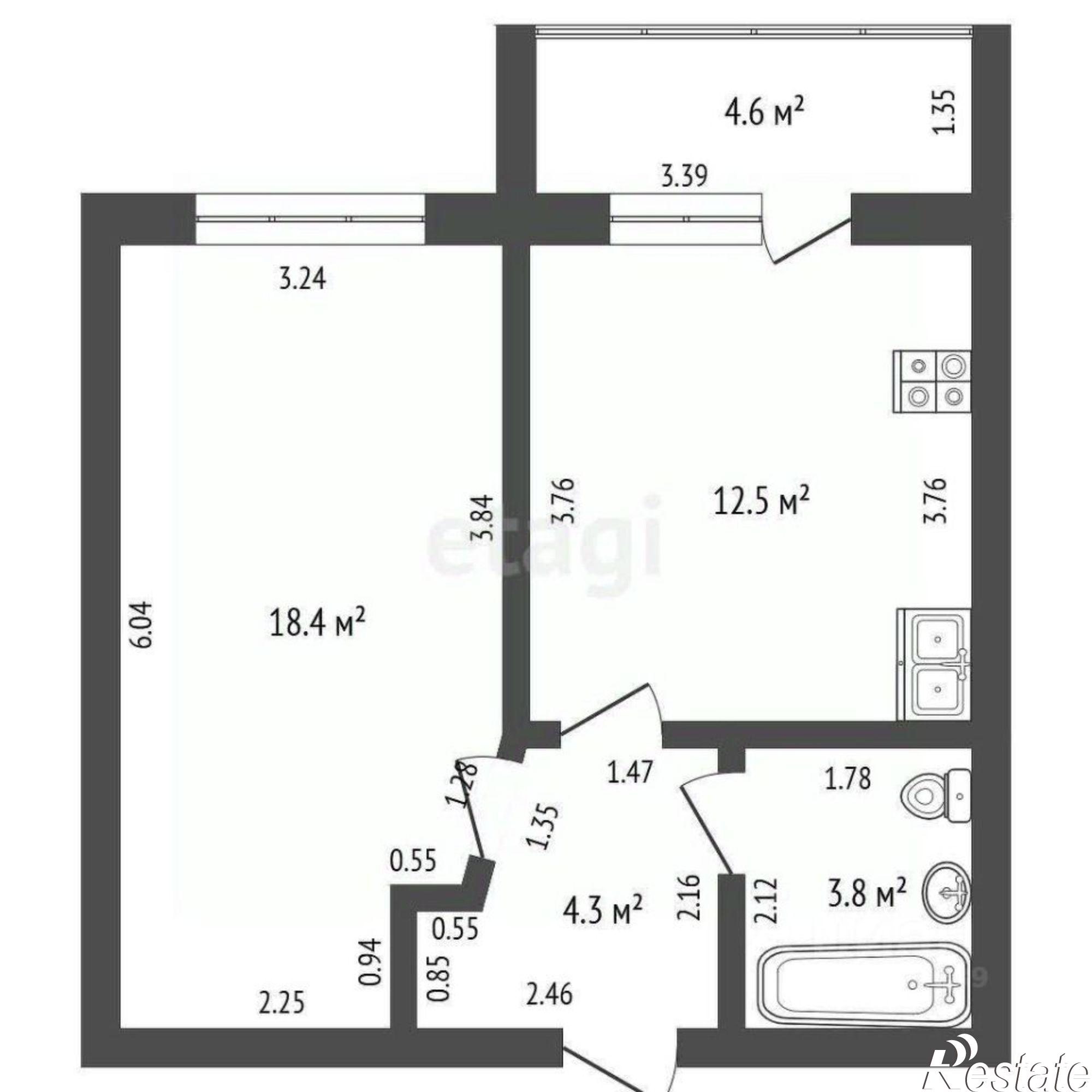 Купить квартиру за 3 900 000 рублей на улица Нагуманова, 12