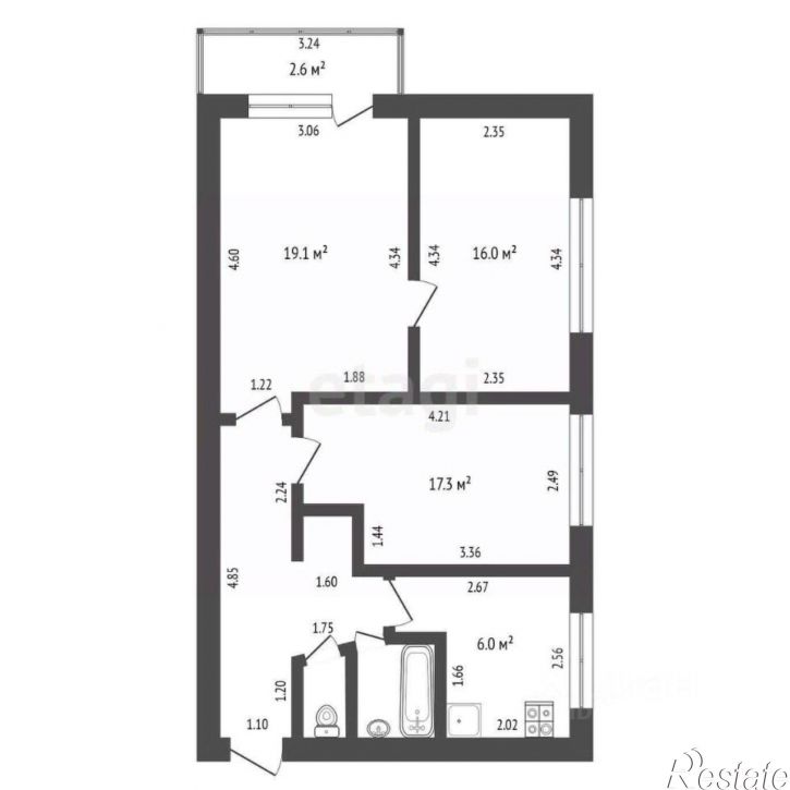 3-комн квартира улица Льва Толстого, 13,  д. 13