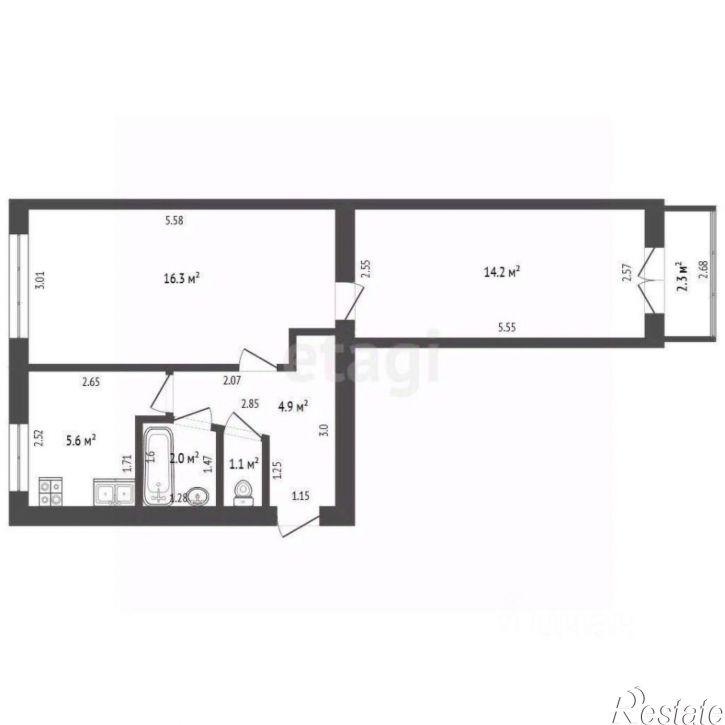 2-комн квартира Коммунистическая улица, 49,  д. 49