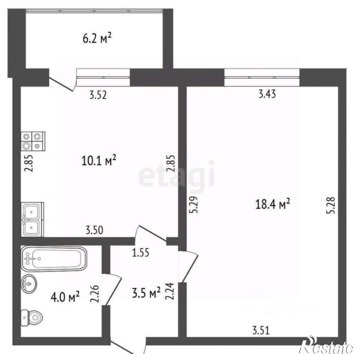 1-комн квартира улица Ивлева, 11А,  д. 11А