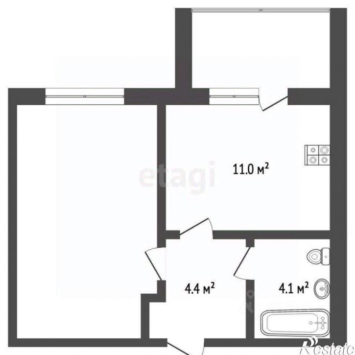 1-комн квартира улица Артёма, 76,  д. 76