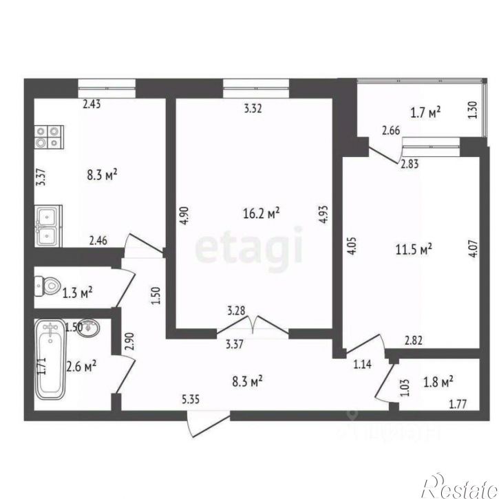 2-комн квартира улица Худайбердина, 200,  д. 200