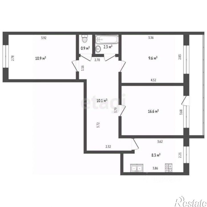 3-комн квартира улица Артёма, 23,  д. 23