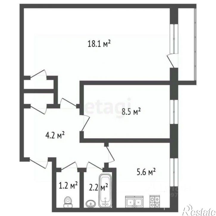 2-комн квартира Коммунистическая улица, 37,  д. 37