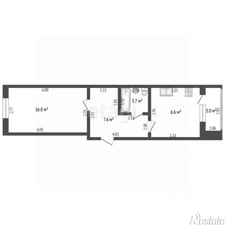 1-комн квартира