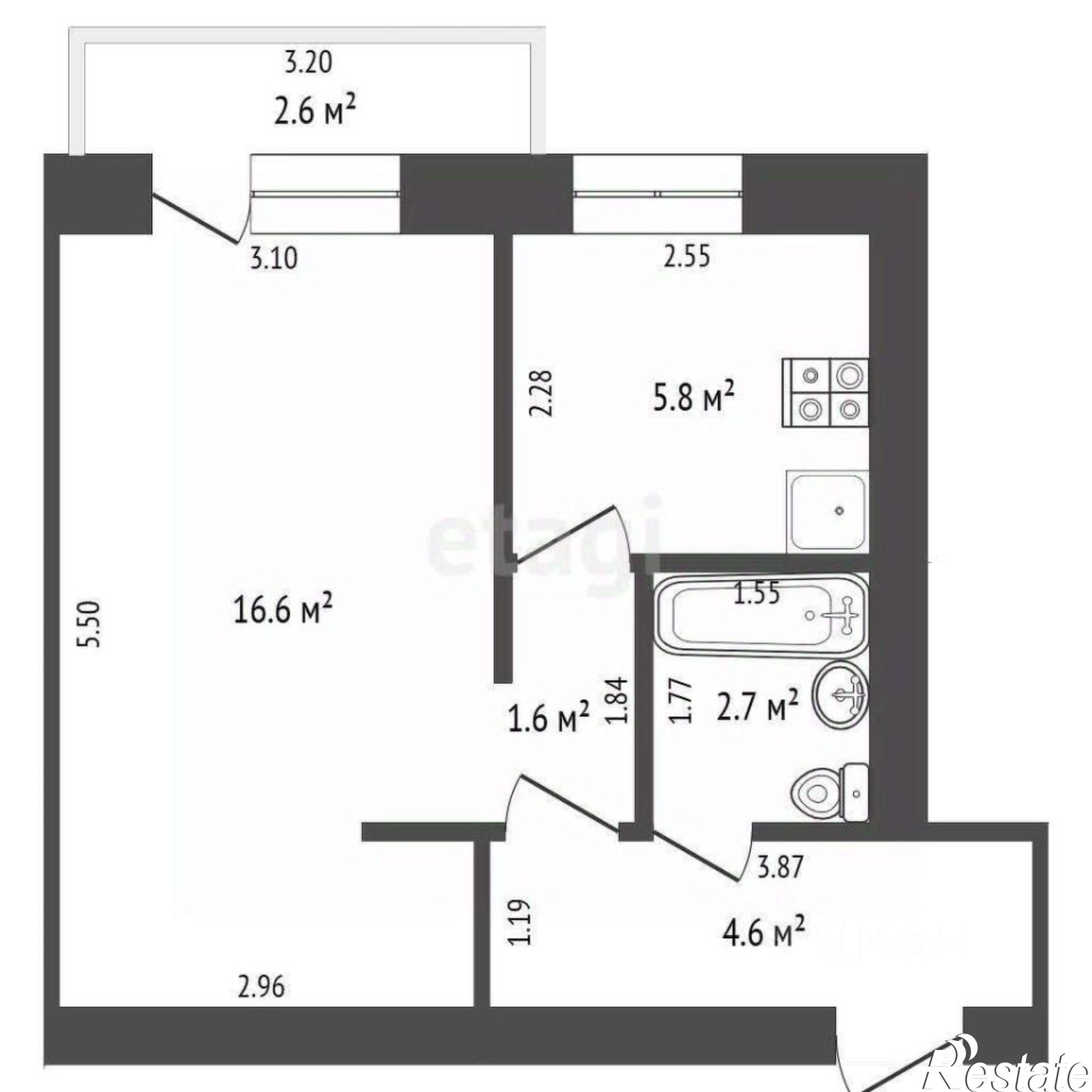 Купить квартиру за 2 100 000 рублей на улица Нагуманова, 56Б