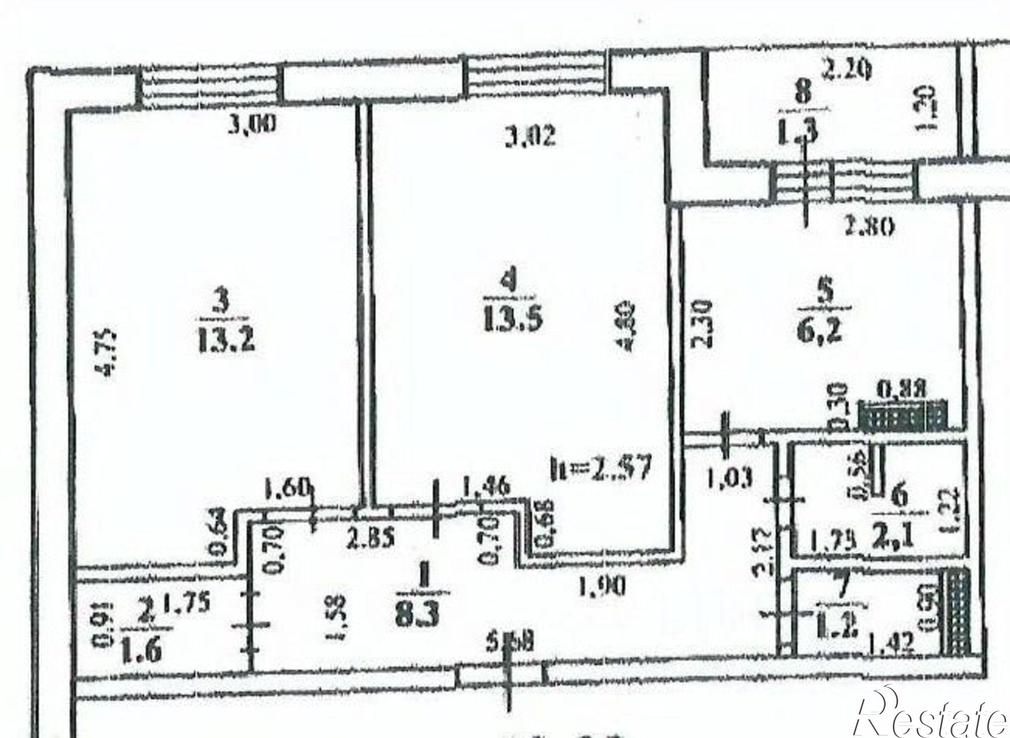 Купить квартиру за 1 800 000 рублей на улица Черняховского, 7