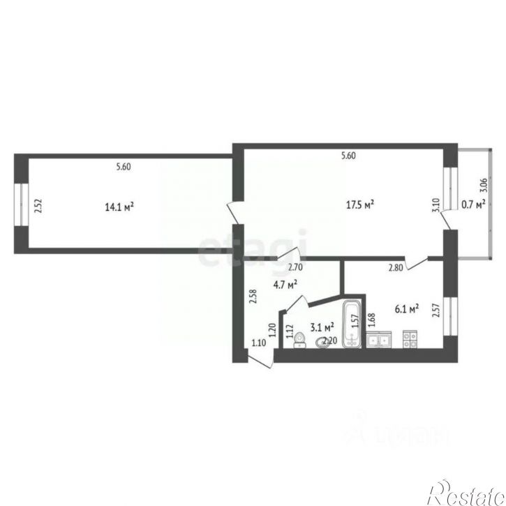 2-комн квартира улица Сазонова, 8,  д. 8