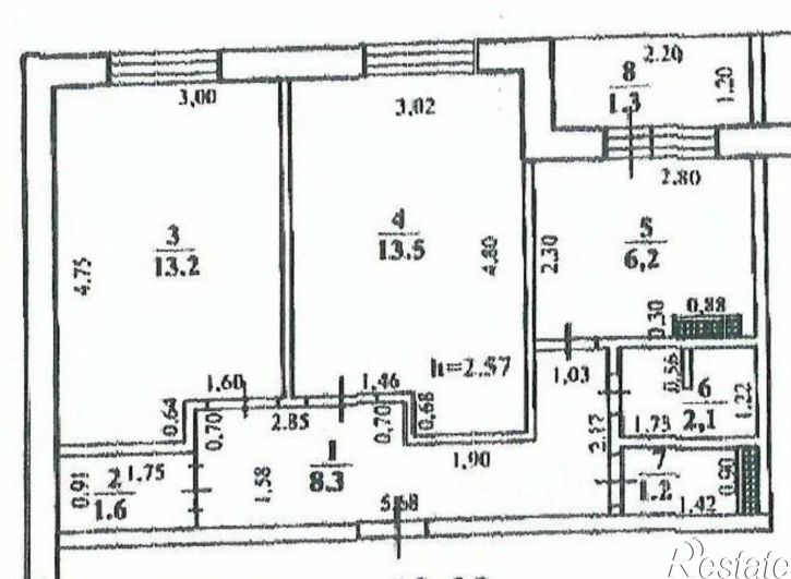 2-комн квартира улица Черняховского, 7,  д. 7