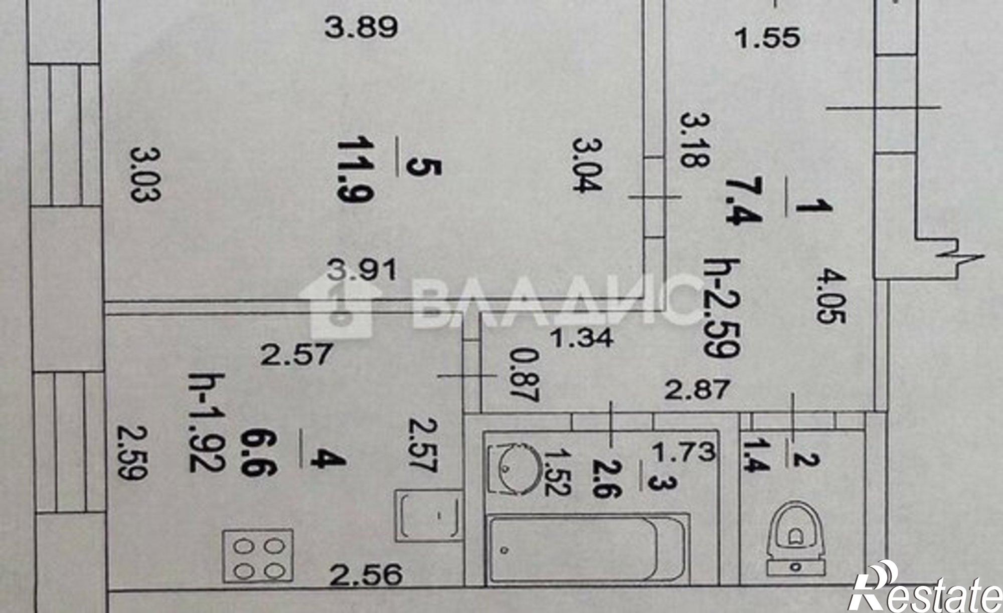 Купить квартиру за 3 000 000 рублей на проспект Ленина, 15