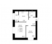 2-комн, 49 кв м, этаж 10/14 