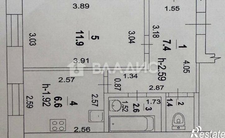 2-комн квартира проспект Ленина, 15,  д. 15