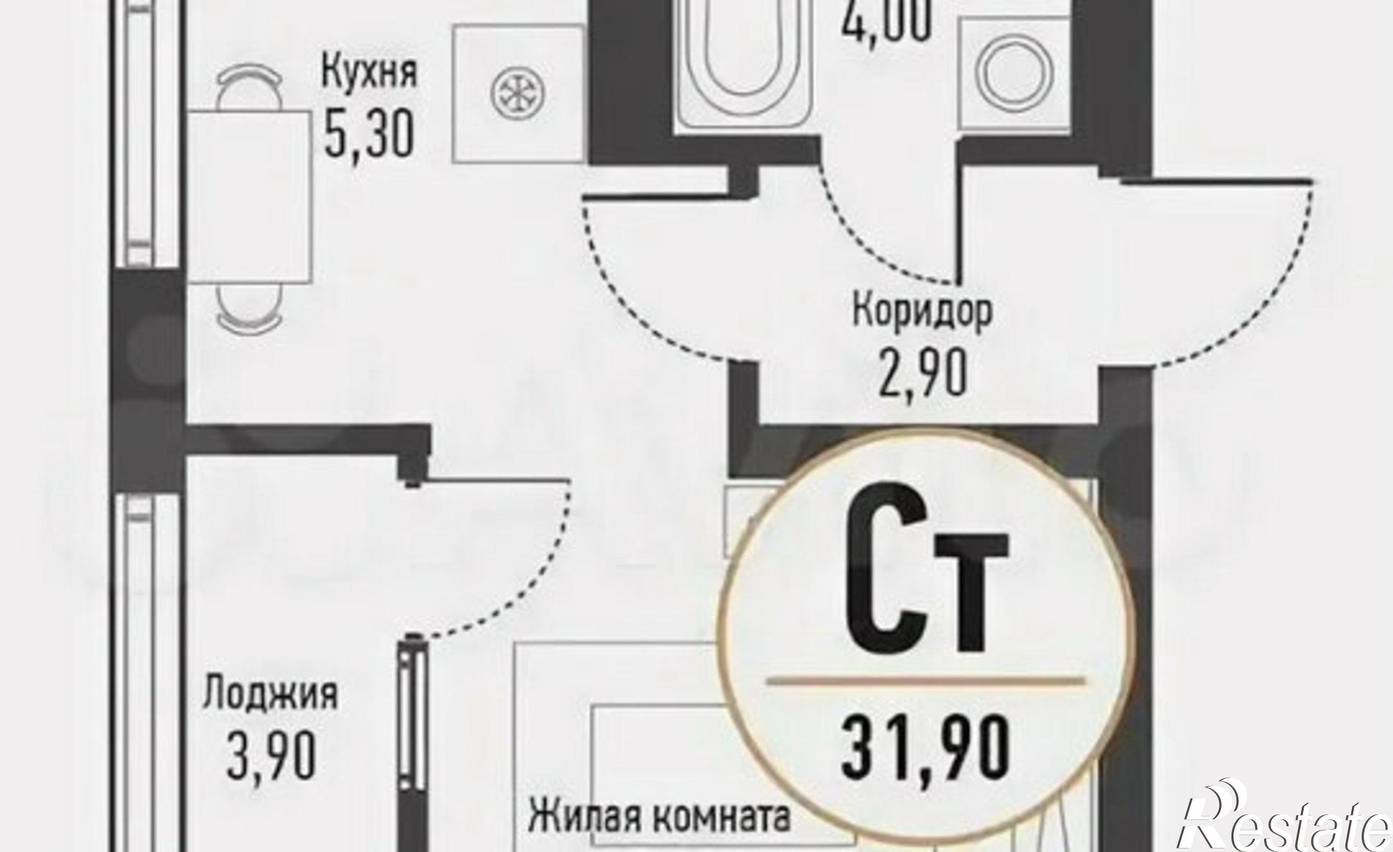 Купить квартиру за 4 300 000 рублей на Интернациональная улица, 61