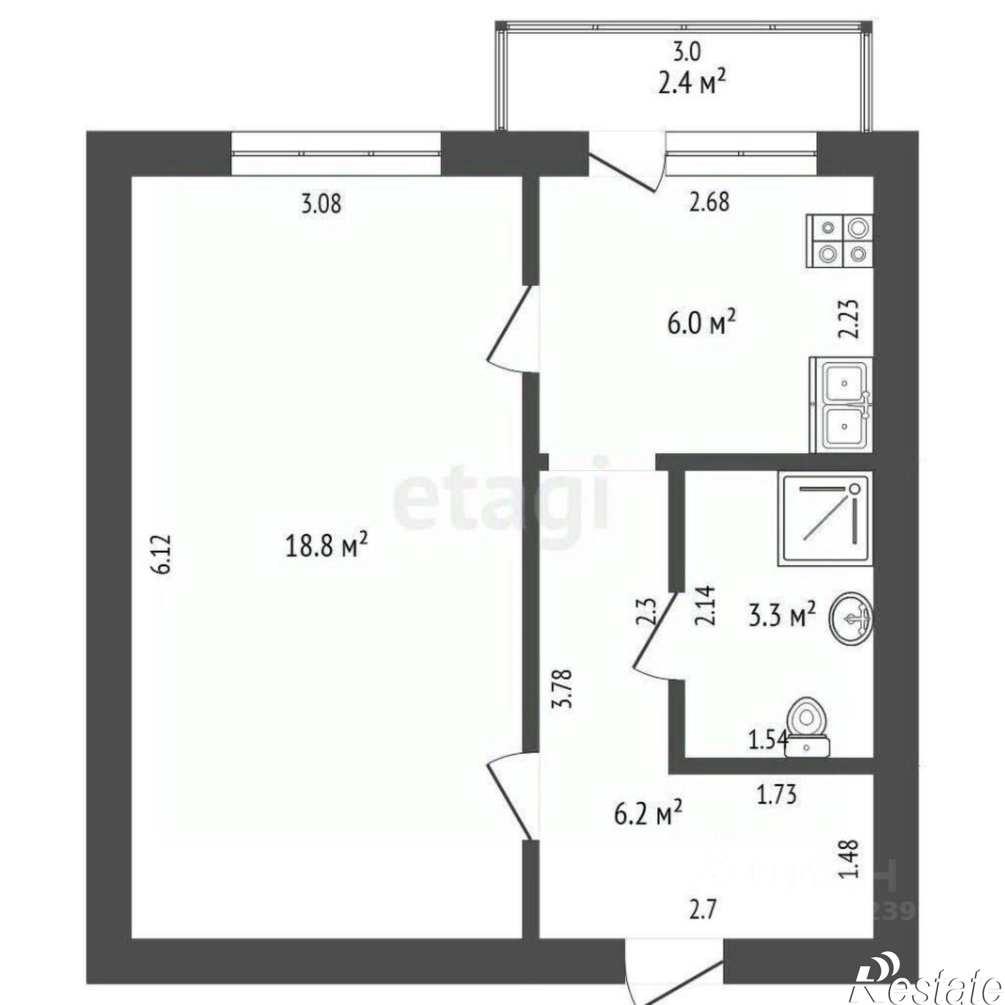 Купить квартиру за 2 100 000 рублей на Раевский тракт, 3