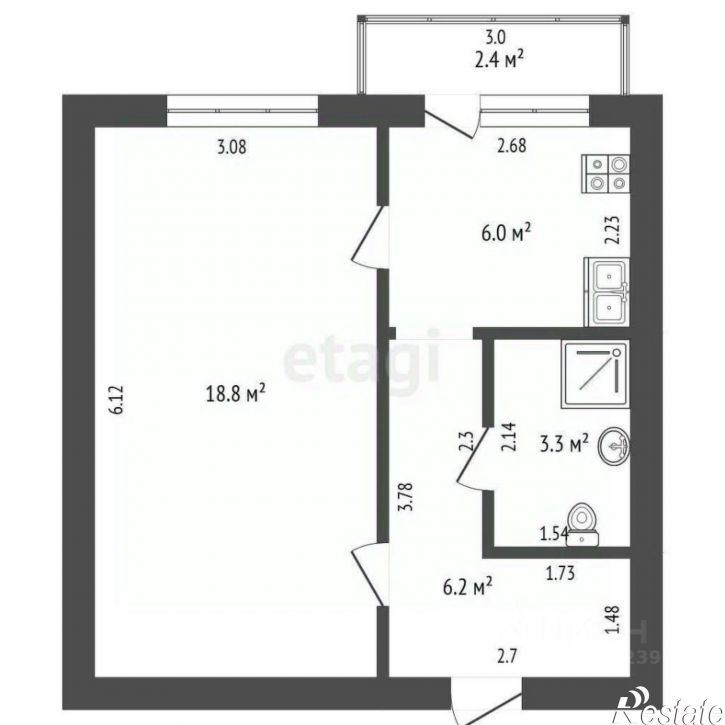 1-комн квартира Раевский тракт, 3,  д. 3