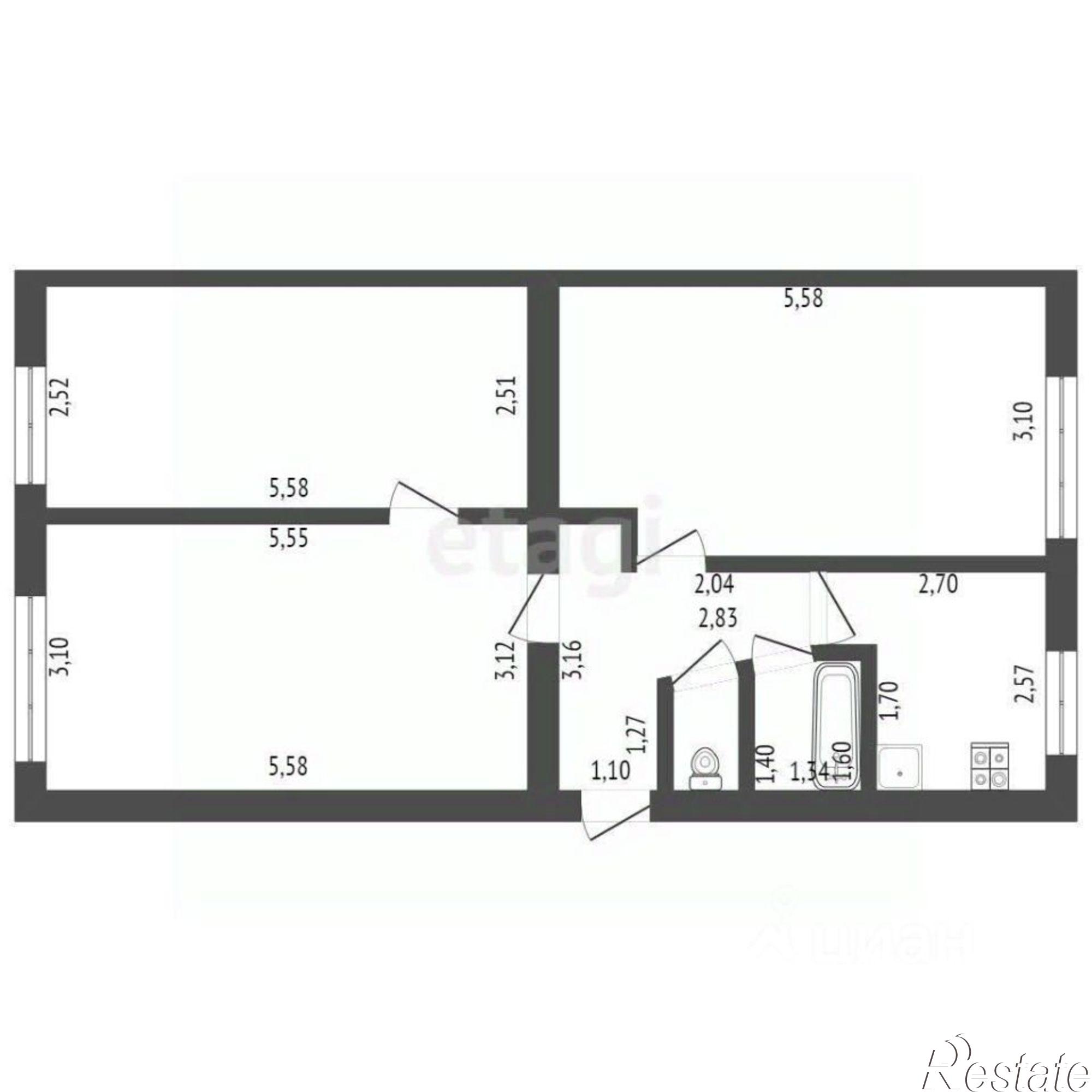 Купить квартиру за 4 300 000 рублей на улица Артёма, 17
