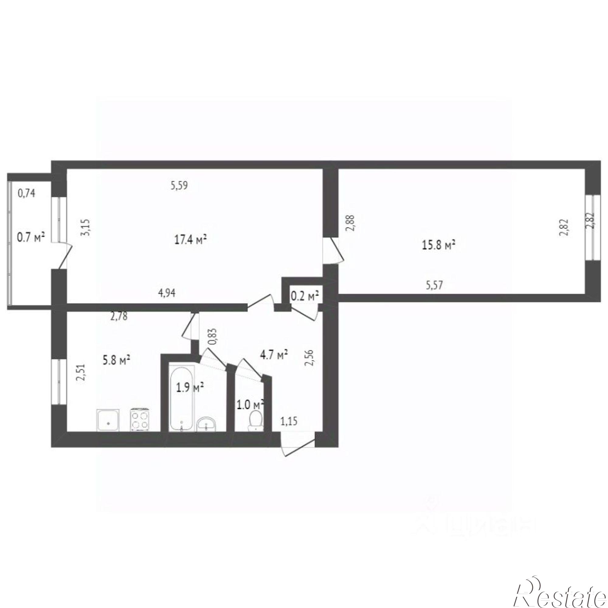 Купить квартиру за 3 900 000 рублей на ул Блюхера, 14