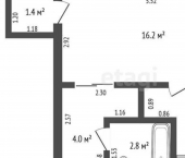 1-комн, 31кв м, этаж 1/4 ул Волочаевская, 18а