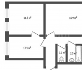3-комн, 62кв м, этаж 3/5 ул Имая Насыри, 13