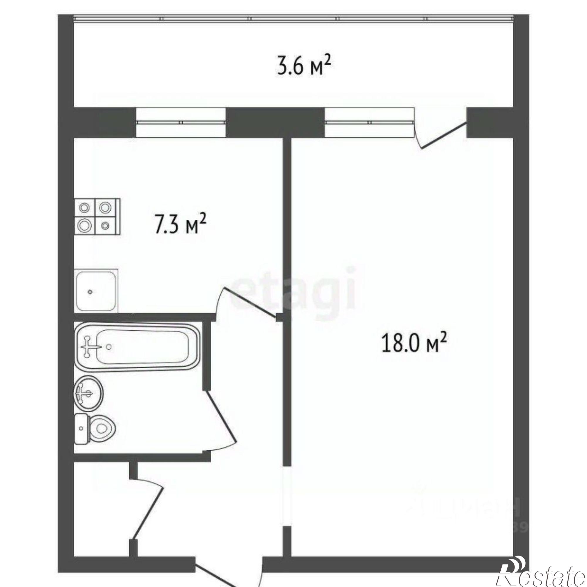 Купить квартиру за 3 390 000 рублей на ул Худайбердина, 139