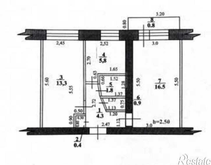 2-комн квартира улица Блюхера, 5,  д. 5