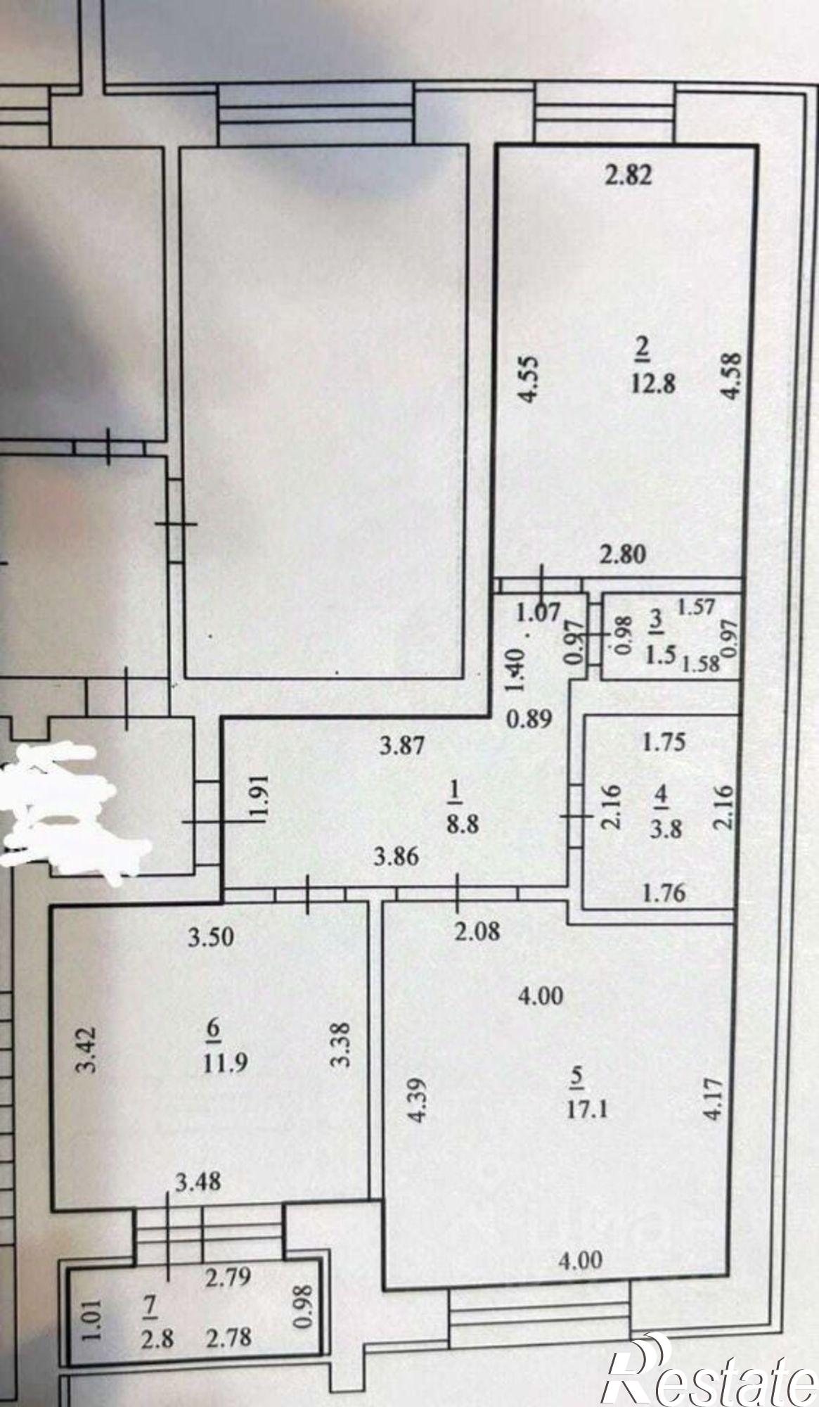 Купить квартиру за 6 450 000 рублей на пр-кт Октября, 91