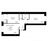 2-комн, 62 кв м, этаж 6/14 