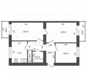 3-комн, 74кв м, этаж 4/4 улица Суворова, 10