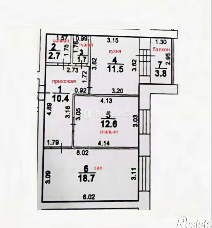 2-комн квартира улица Строителей, 26,  д. 26