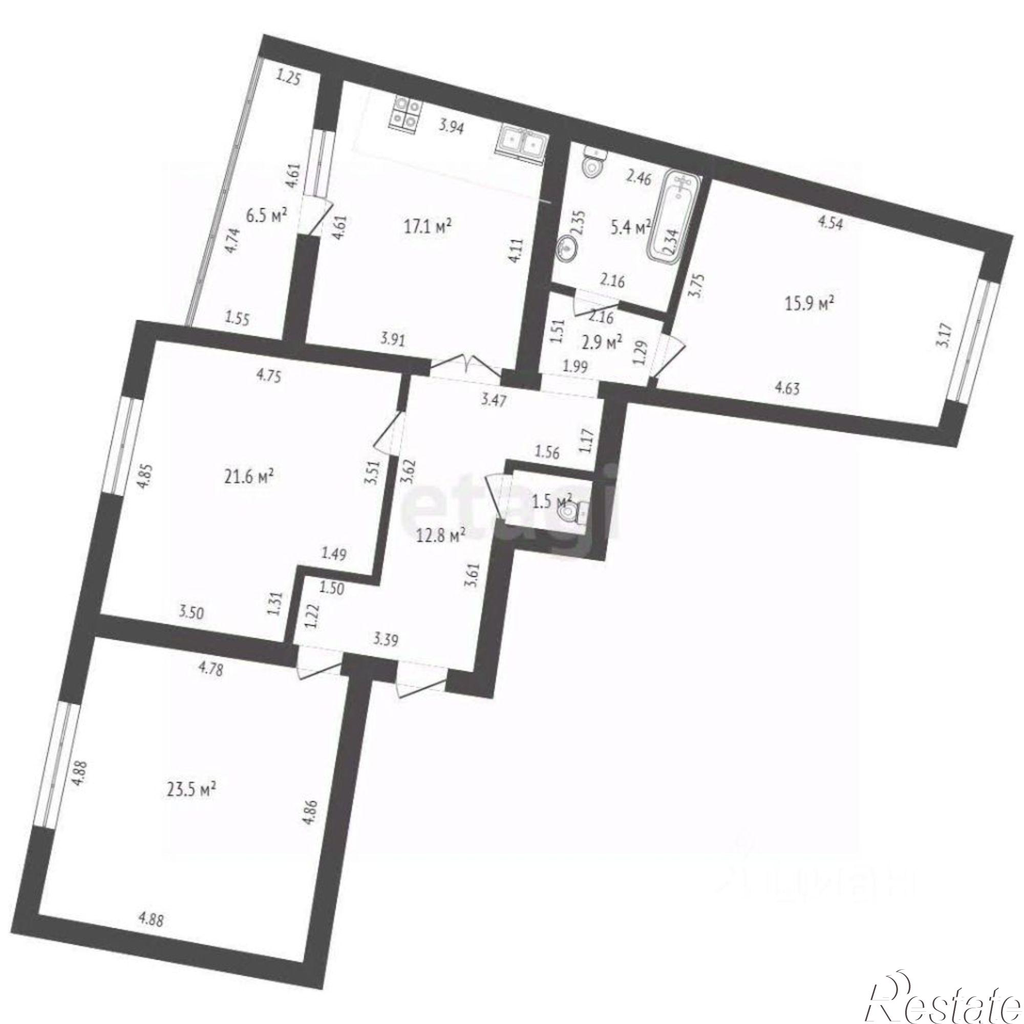 Купить квартиру за 7 700 000 рублей на улица Артёма, 70