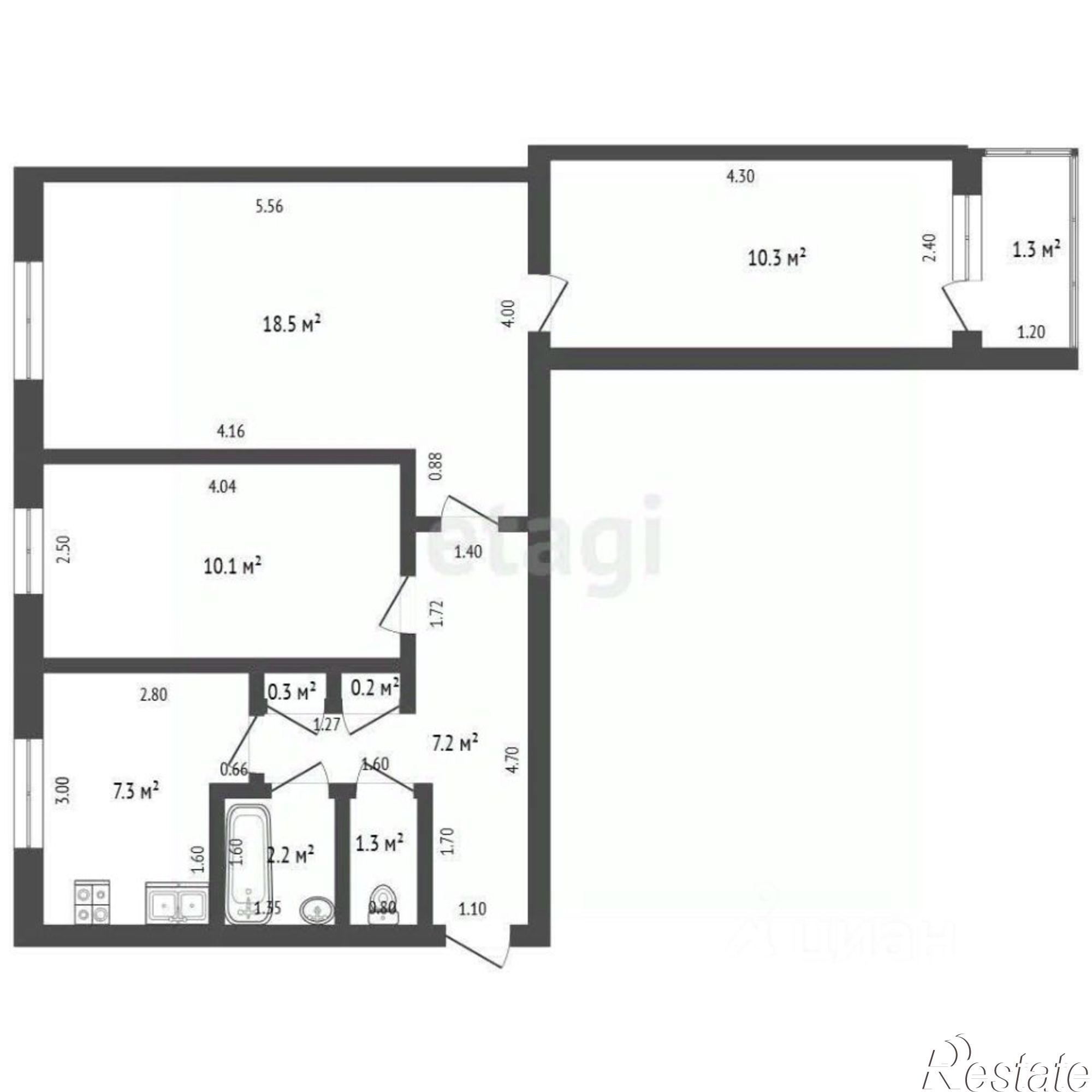 Купить квартиру за 3 980 000 рублей на ул Коммунистическая, 24