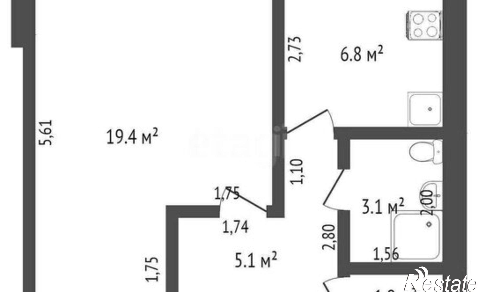 Купить квартиру за 3 370 000 рублей на ул Строителей, 18