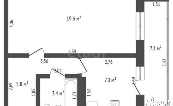 1-комн квартира ул Гоголя, 120в,  д. 120в